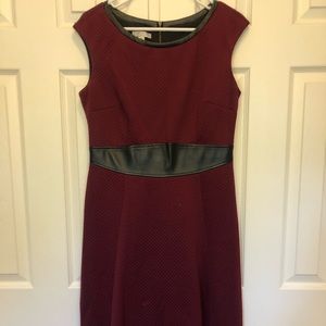 Maroon A-line Dress